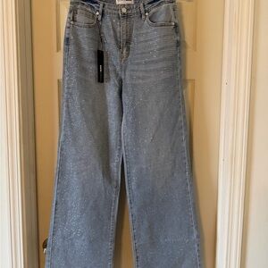 Fashionova Women's Bling Blue Jeans